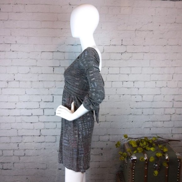 Diesel wool blend, boho, crossed bodice dress - Picture 2 of 5